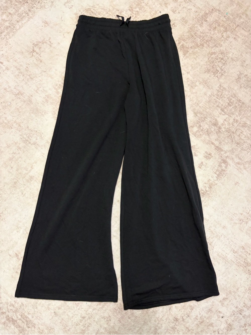 DSG Black Wide-Leg Drawstring Lounge Pants